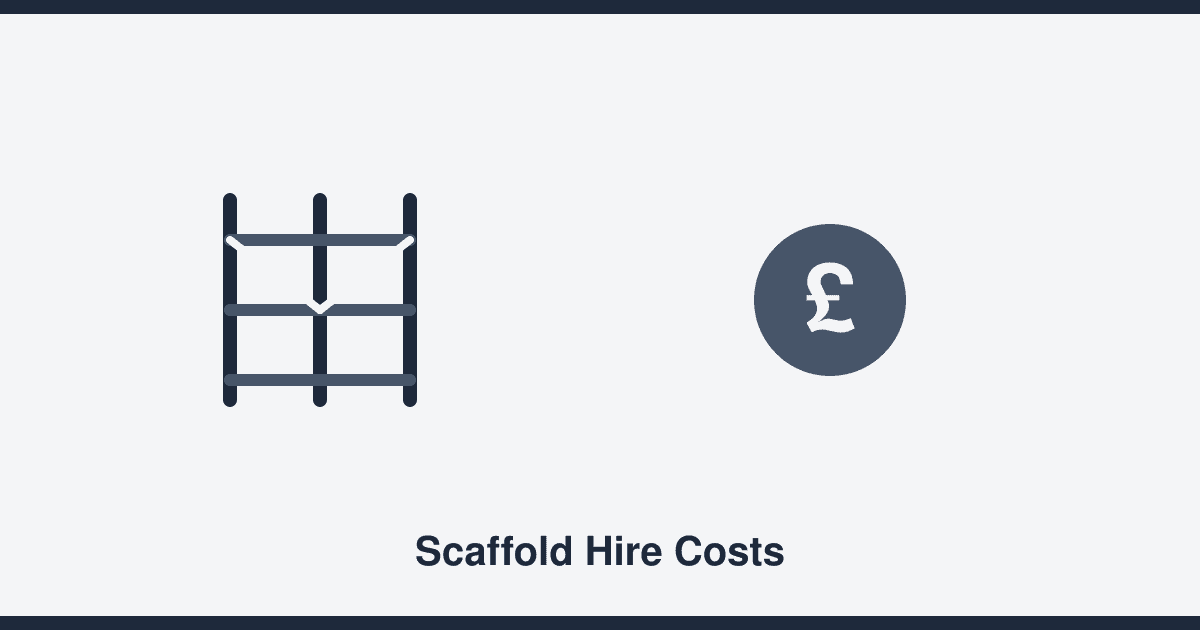 How much does scaffold hire cost in the UK?