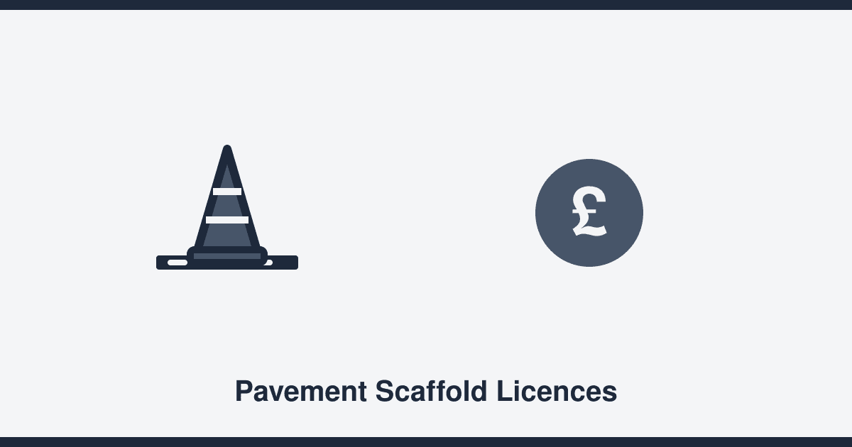 Do you need a licence to put scaffolding on the pavement?