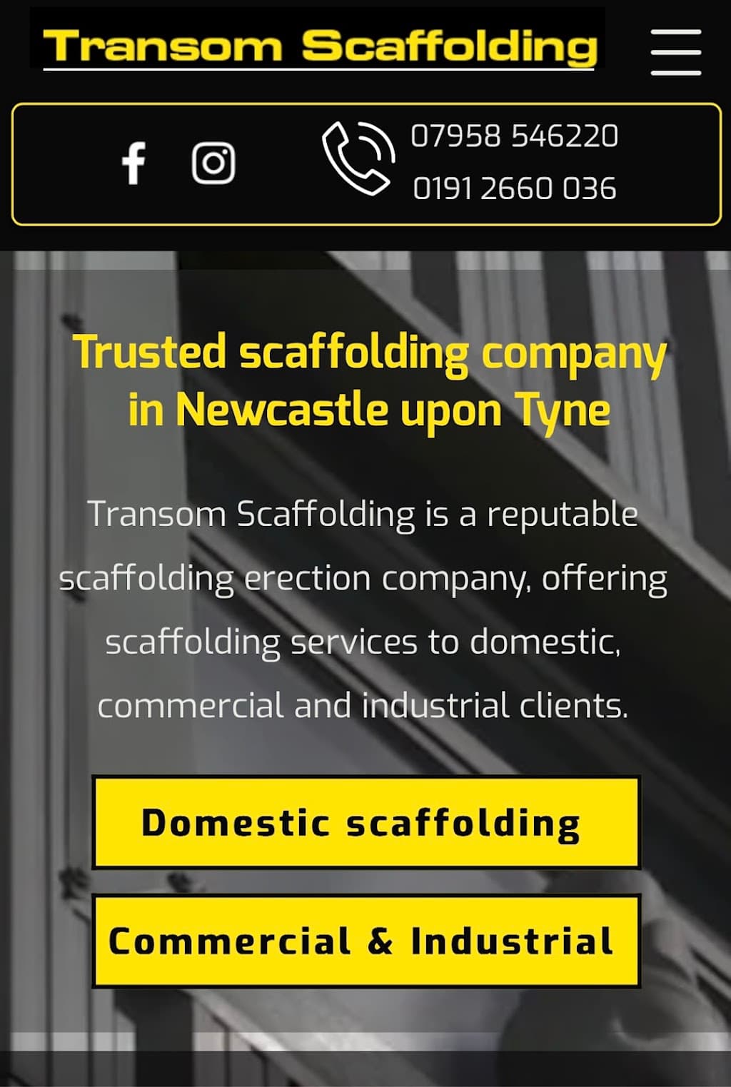 Transom Scaffolding
